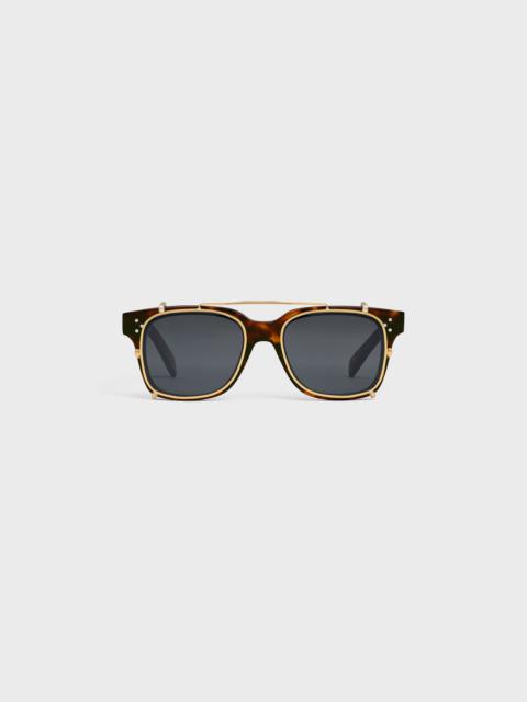 Black Frame 51 Sunglasses in Acetate with Metal