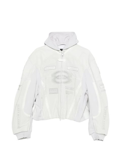 BALENCIAGA Balenciaga Hooded Leather Jacket