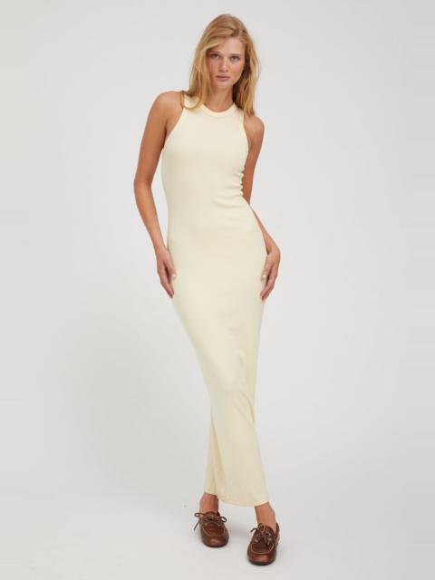 SPRWMN BUTTER RIB RACER MAXI DRESS