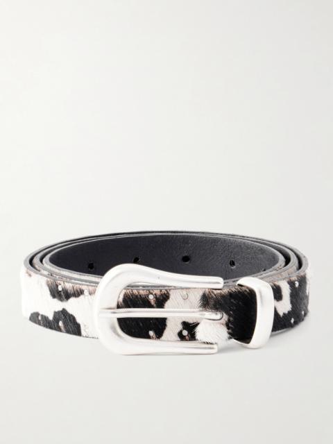 SECOND/LAYER The Doc 2cm Studded Calf Hair Belt