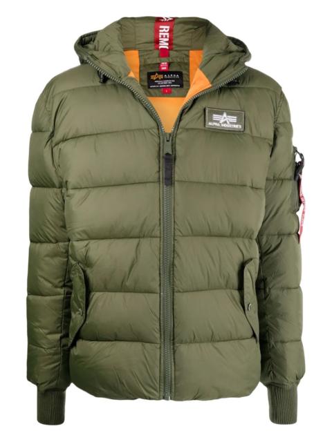 ALPHA INDUSTRIES hooded quilted jacket