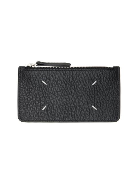 Maison Margiela Black Four Stitches Card Holder