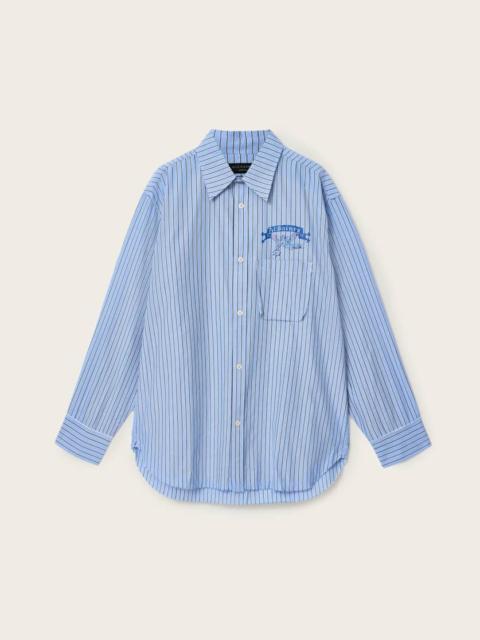ALLSAINTS NORTE OVERSIZED LONG SLEEVE STRIPED SHIRT