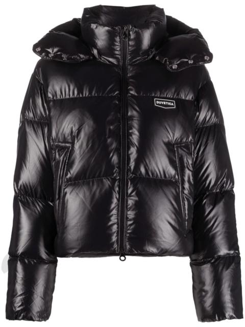 DUVETICA logo-patch puffer jacket