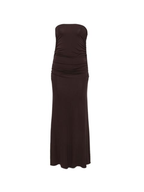 ELISABETTA FRANCHI ruched midi dress