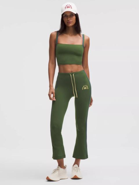 Nulu Sporty Trim Mid-Rise Flared Pant