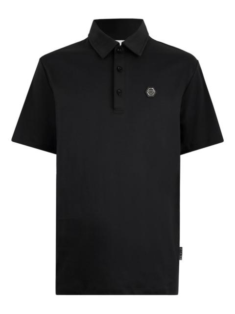 PHILIPP PLEIN hexagon-logo polo shirt
