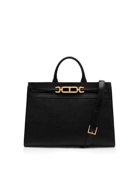 TOM FORD GRAIN LEATHER WHITNEY LARGE TOP HANDLE