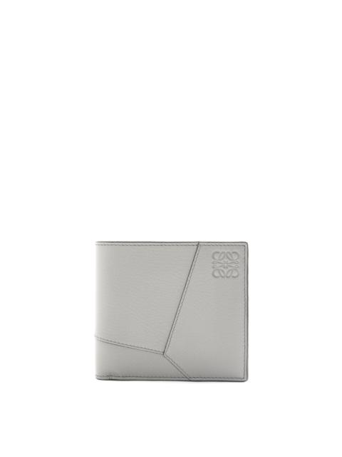 Puzzle bifold wallet in classic calfskin