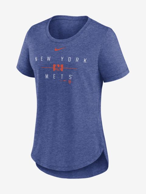 New York Mets Knockout Team Stack Nike Women's MLB T-Shirt