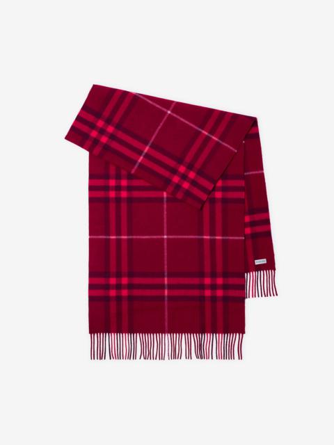 Check Cashmere Scarf