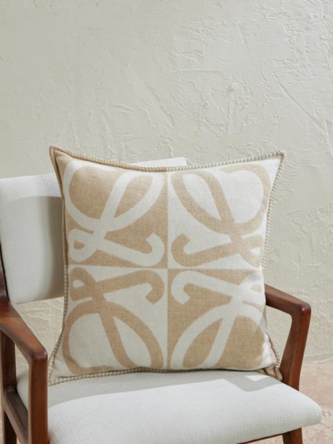 Loewe Anagram Wool and Cashmere-Blend Jacquard Cushion