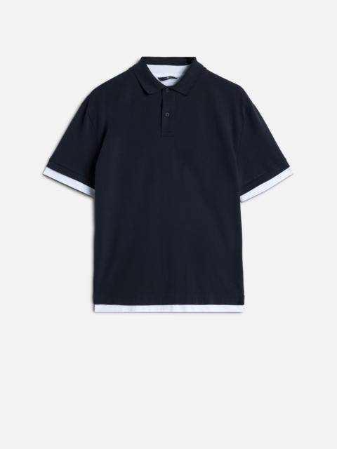 7 For All Mankind DOUBLE LAYER POLO in Midnight