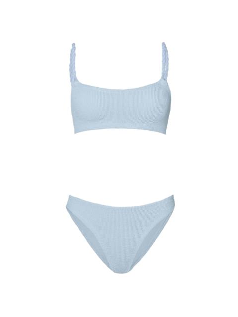 Hunza G Women's Phoebe Rope Strap Bikini - Metallic Ice Blue