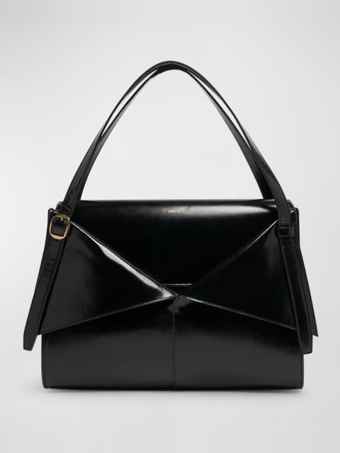 COPERNI Gloss Rigid Belt Leather Shoulder Bag
