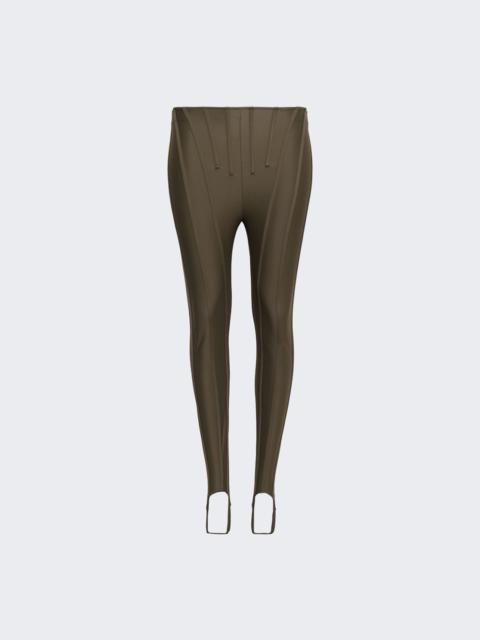 MUGLER Corset Leggings Khaki