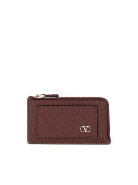 Valentino VLogo zip leather wallet