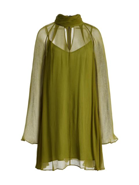 STAUD Esther Chiffon Mini Dress