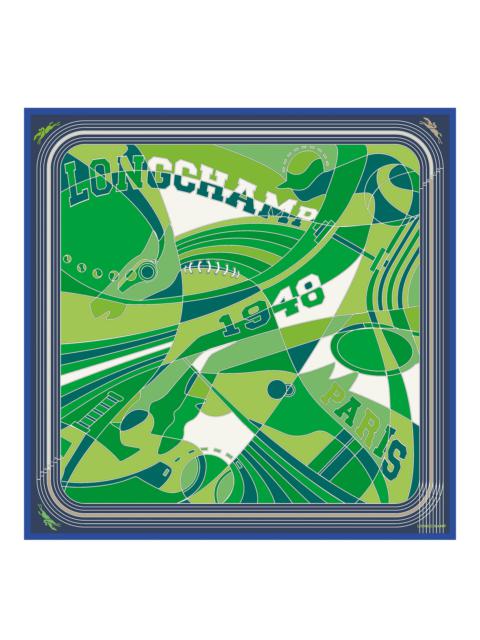 Longchamp Longchamp League Silk scarf 90 Green - OTHER