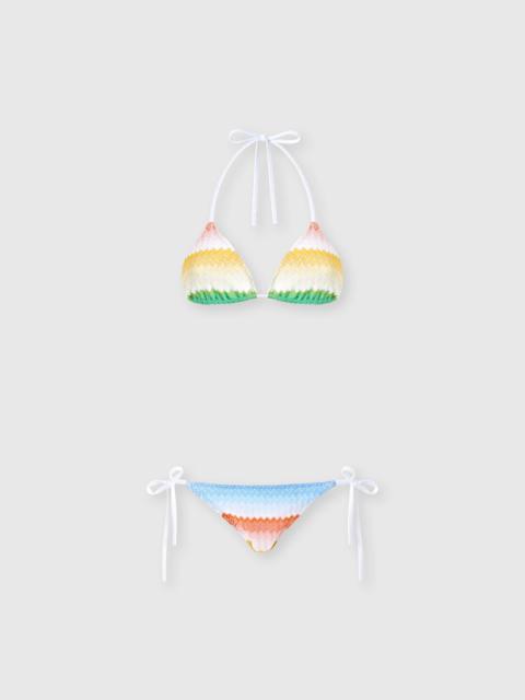 Missoni Triangle bikini with dégradé zigzag pattern