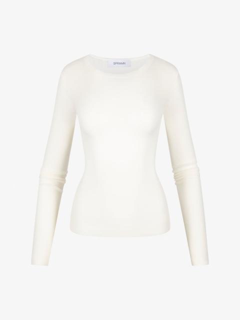 SPRWMN TISSUE LONG SLEEVE BABY TEE