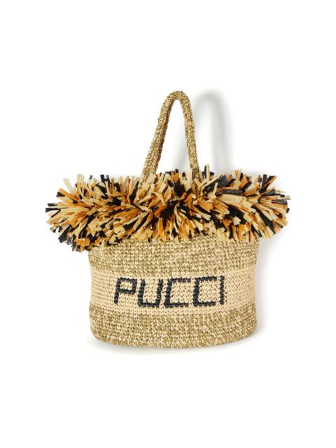 PUCCI logo-print woven tote