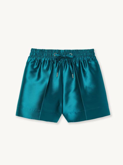 Sandro Satiny wide-leg shorts