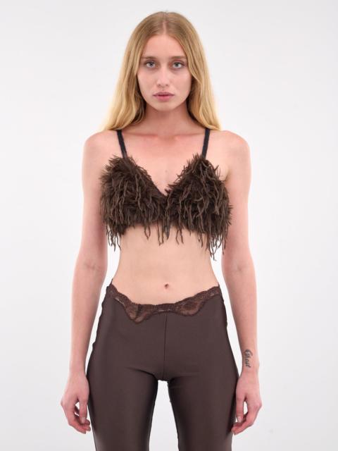 VAILLANT Knit Faux Feather Bra