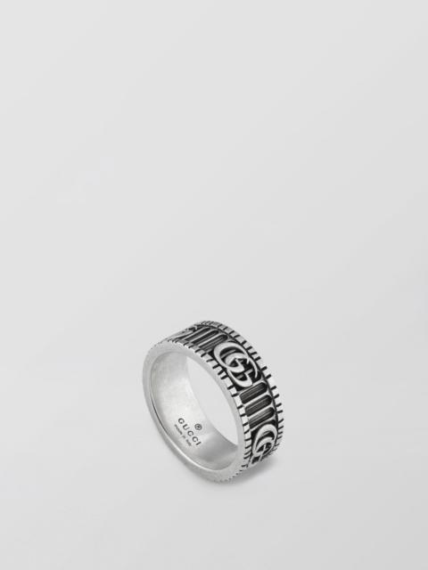 GG Marmont Gucci ring in silver with GG monogram