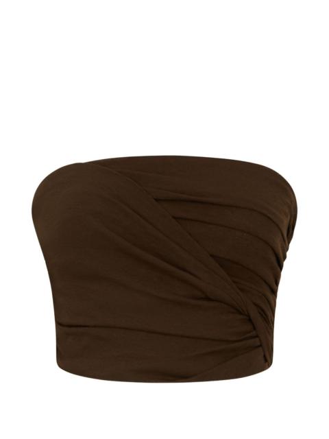 GANNI twisted bandeau top