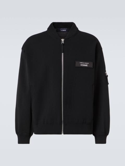 Comme des Garçons Homme logo-patch bomber jacket