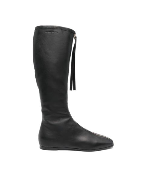 EMPORIO ARMANI leather boots