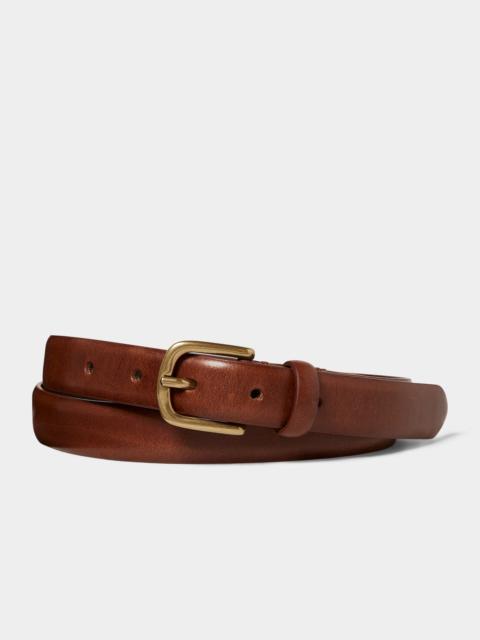 TODD SNYDER Italian Beveled Edge Leather Belt