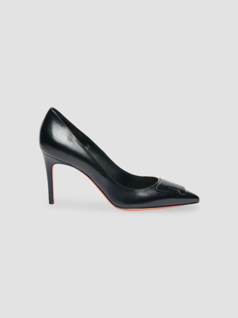 Santoni Women's 85MM Patent Leather Pumps - Black