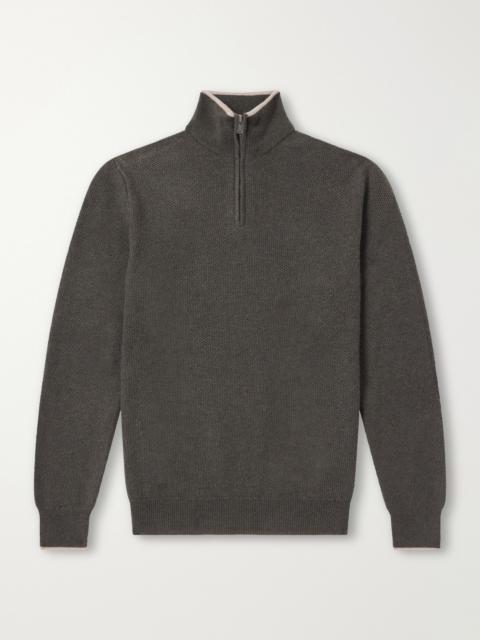 FEDELI Ape Half-Zipped Cashmere Sweater