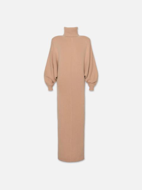 Long Cashmere Dolman Dress in Blush