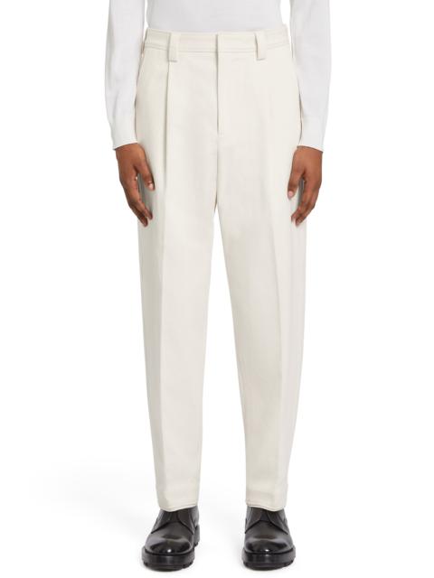 ZEGNA One-Pleat Bull Denim Pants