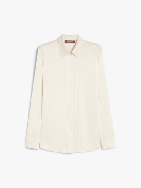 Max Mara BADEN Classic silk satin shirt