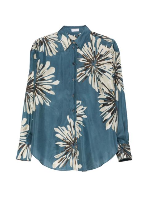 Brunello Cucinelli floral-print buttoned shirt