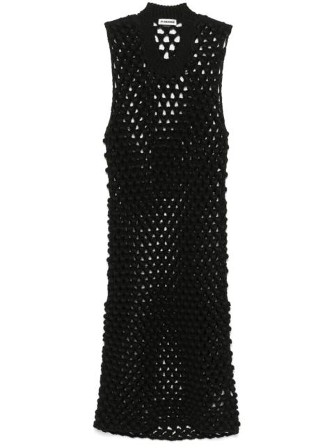 Jil Sander crochet midi dress