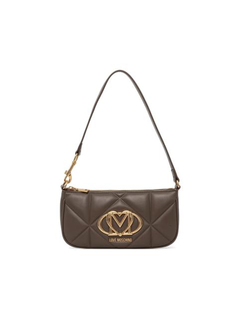 Moschino quilted logo shoulder bag