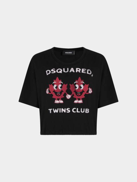 DSQUARED2 GATHERED RELAXED FIT T-SHIRT