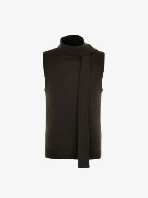 Maison Margiela Scarf sleeveless wool sweater