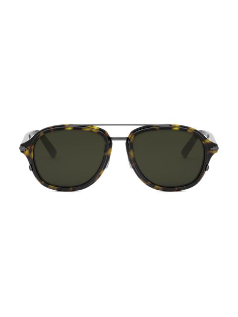 Dior Men's DiorBlackSuit A4U 53MM Pilot Sunglasses - Dark Havana Green