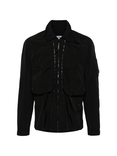 C.P. Company Lens-detail hooded shirt jacket