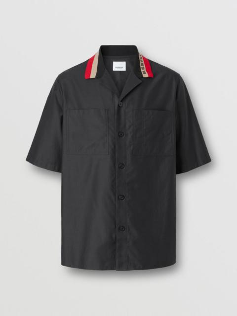 Short-sleeve Logo Detail Cotton Shirt