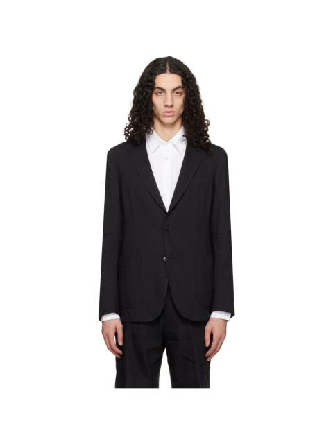 BOSS Black Slim-Fit Washable Tech Linen Blazer