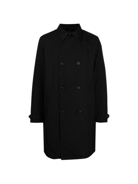 EMPORIO ARMANI classic-collar double-breasted coat