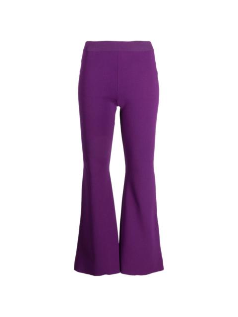 Stella McCartney high-waist knitted flared trousers