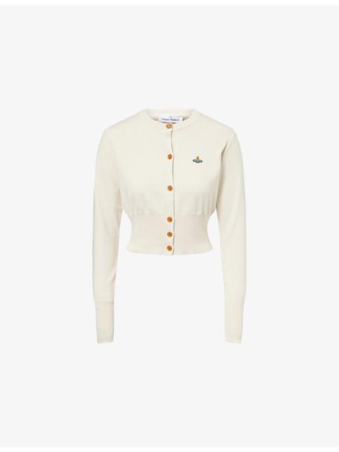 Vivienne Westwood Bea Cropped Cotton-And-Cashmere Cardigan
